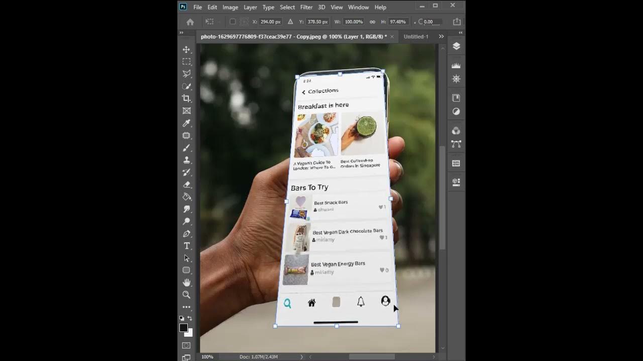 Photoshop Trick - Change Screen Content | #Shorts #photoshoptutorial