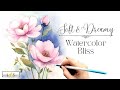 Breathtaking blooms lovely watercolor flower stepbystep painting tutorial
