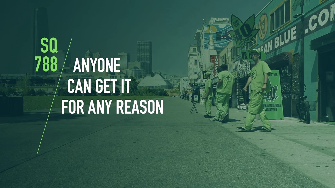 The truth about SQ788: It's NOT about medical marijuana. It's clearly recreational.