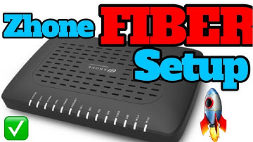 How to Setup Zhone Fiber modem in 1 Minute
