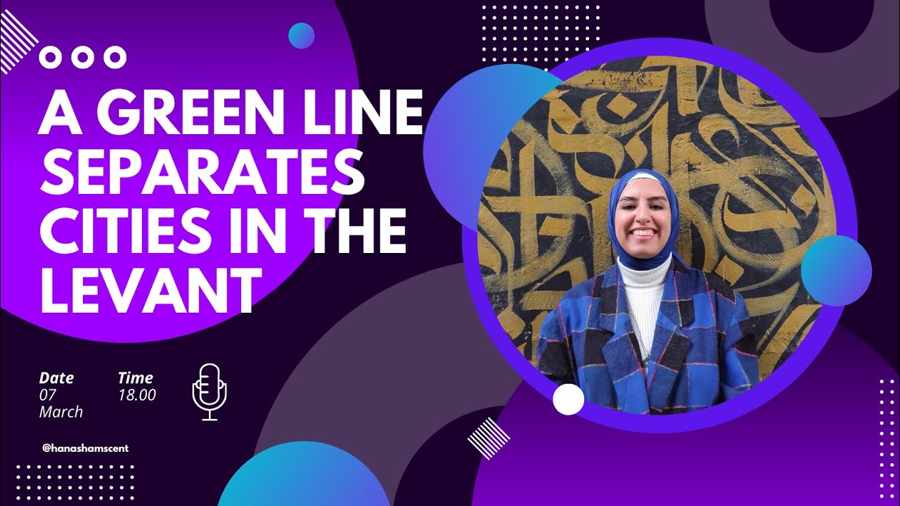 A Green line separates cities in the Levant