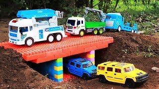 Build Bridge Blocks Toys For Kids Construction Vehicles Toys for Children | Wheelloader ,Dump truck