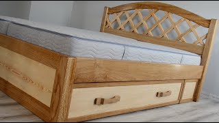 Double bed with storage