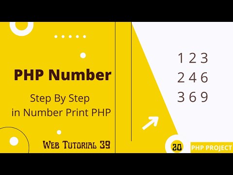 Number Pattern Print In PHP | Step By Step Print Number In PHP | Web Tutorial 39