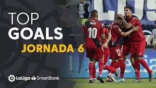 Todos los goles de la Jornada 6 de LaLiga SmartBank 2019\/2020