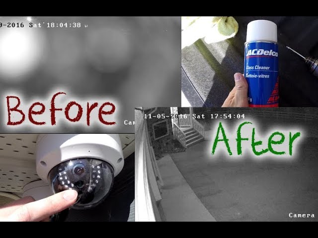 Onderzoek Ringlet Lagere school How to Clean your HIKVISION Dome Security Camera - Prevent Glare - YouTube