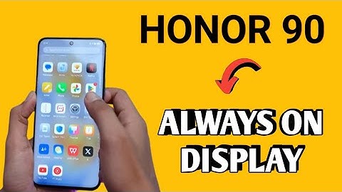 honor 90 always on display, Honor 90 how to activate always on display, Honor 90 always on display