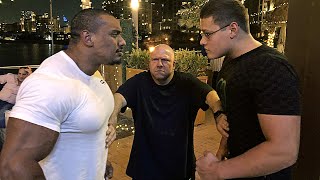 Schoolboy Vs Larry Wheels | Intense Face To Face Before The Match