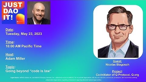 Just DAO It! with Nicolas Biagosch (Q Protocol)