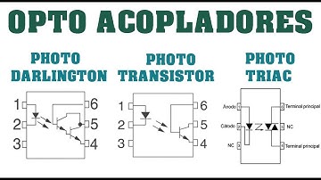 TIPOS DE OPTOACOPLADORES, PHOTO DARLINGTON, PHOTO TRANSISTOR, PHOTO TRIAC|| BIEN EXPLICADO!!!