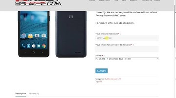 Unlock your smartphone ZTE all models