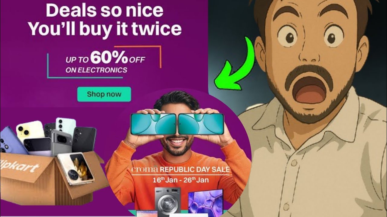 Croma Republic Day Sale 60% OFF Deals | Mobile Phone & Electronic Items 