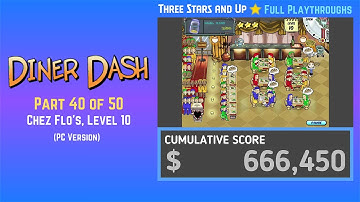 Diner Dash (2003, PC) - Part 40 of 50: Chez Flo