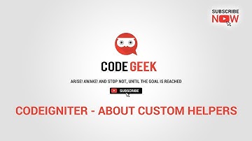 Basic Codeigniter Tutorials - About Custom Helpers