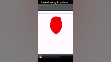 Drawing a rose using Python turtle #shorts #python #pythonturtle #programming #drawrose #JH_Emon