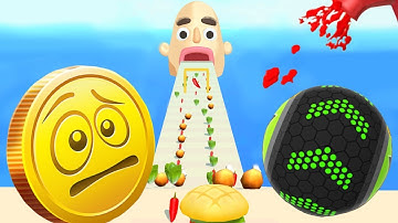 Sandwich Runner 🆚 Coin Rush 🆚 Going Balls PRO Gameplay MAX LEVEL Android iOS