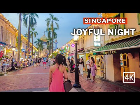 Singapore City Joyful Night | Kampong Glam | Haji Lane | Bugis Tour