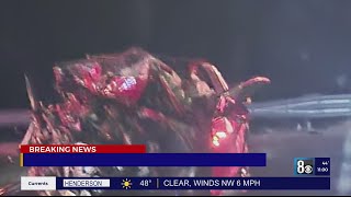 Police confirm 4 people killed in wrong-way fiery crash on I-15 south of Sloan; I-15 SB remains clos