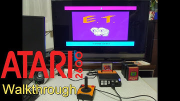 [Atari 2600] E.T. the Extra Terrestrial. Walkthrough クリア動画 - Atari 2600, 1982.