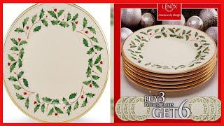 Lenox 835217 Holiday Dinner Plate Set, Buy 3 Get 6