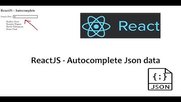 ReactJS - Autocomplete Json data