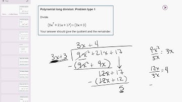 16 02 Polynomial long division: Problem type 1