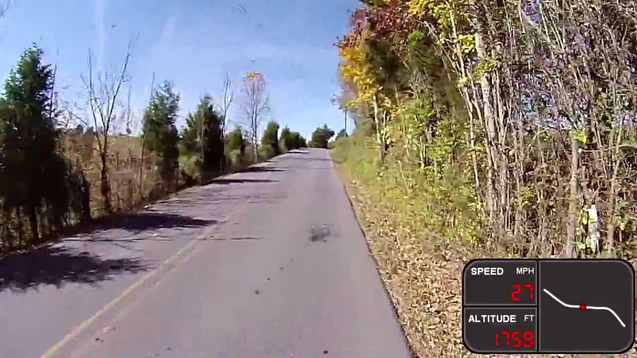 Varinka and Brian cycling fast 2011-10-23