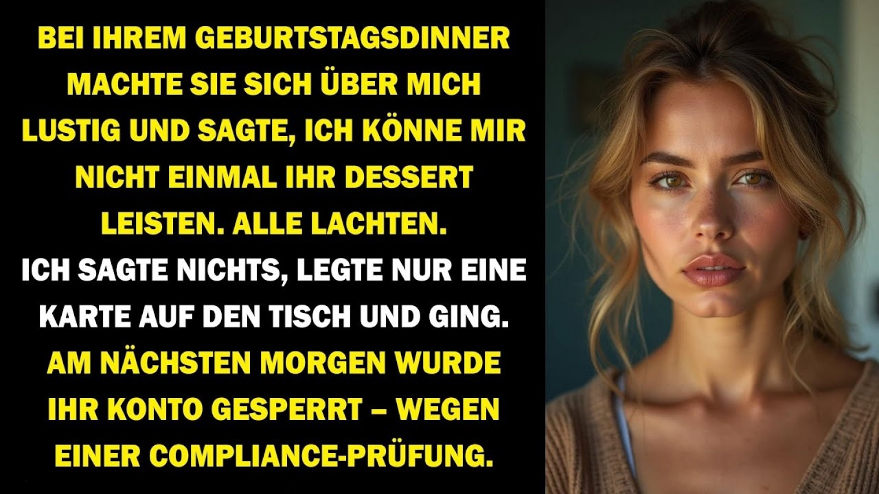 🌹Sie verspottete mich vor allen – am nächsten Morgen war ihr Konto gesperrt