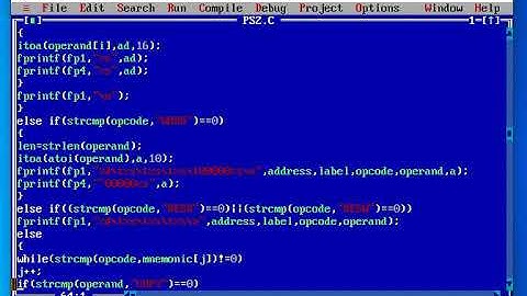 To write program to implement pass two of a two pass assembler