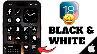 How To Make App Icons Black And White On iPhone iOS 18