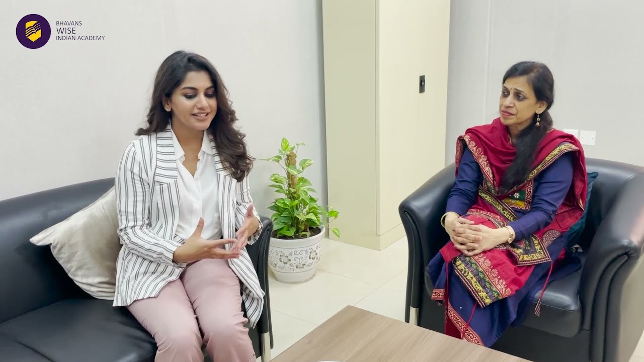 A school tour with Meera Nandan | Indian actress | Bhavans Wise Indian Academy | Ajman