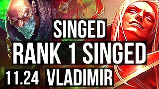 SINGED vs VLAD (TOP) | Rank 1 Singed, Rank 25 | EUW Challenger | 11.24
