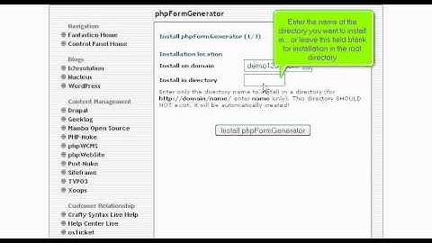 PHP Form Generator - How to install