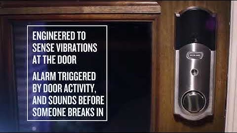 Schlage Z Wave Connect Camelot Touchscreen Deadbolt with Built In Alarm