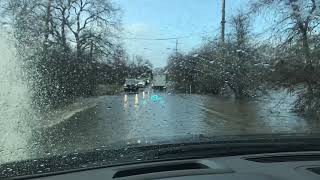 Sacramento, ca county flooding. rio linda blvd