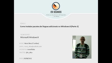 Como instalar pacotes de línguas adicionais no Windows 8 (Parte 2)