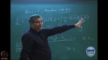 Week 3 : Lecture 19 : Lagrange variation to minimize the the Hartree-Fock energy