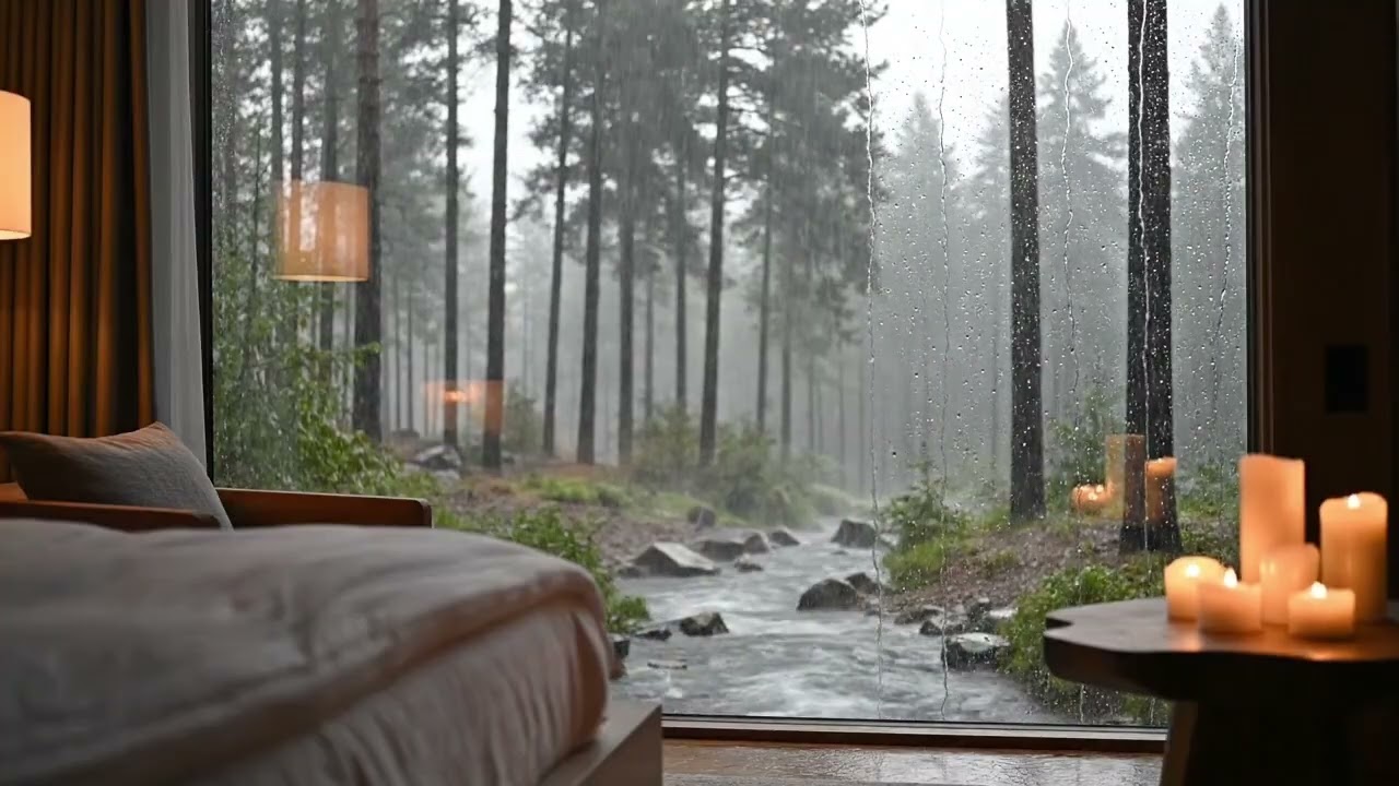 Calming Rain and Piano Harmony for Relaxing, Healing & Better Sleep