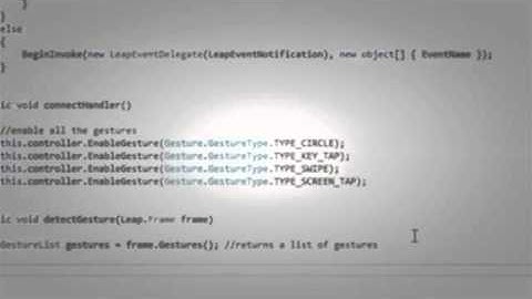 C# Winform Leap Tutorial 4   Gesture detection