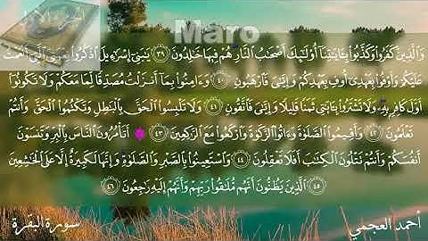 الربع الثالث ( أتأمرون الناس بالبر وتنسون انفسكم ) سورة البقرة  بصوت العجمي لسهولة الحفظ والمراجعة