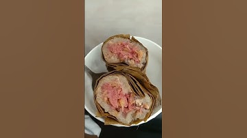 Bánh tét chuối và nước dừa❤️