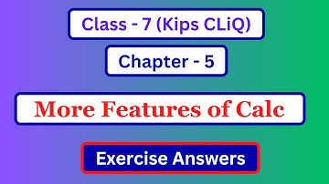Kips Cliq Class 7 Computer Chapter 5 Question Answer | Class 7 Computer Chapter 5 Exercise Answers
