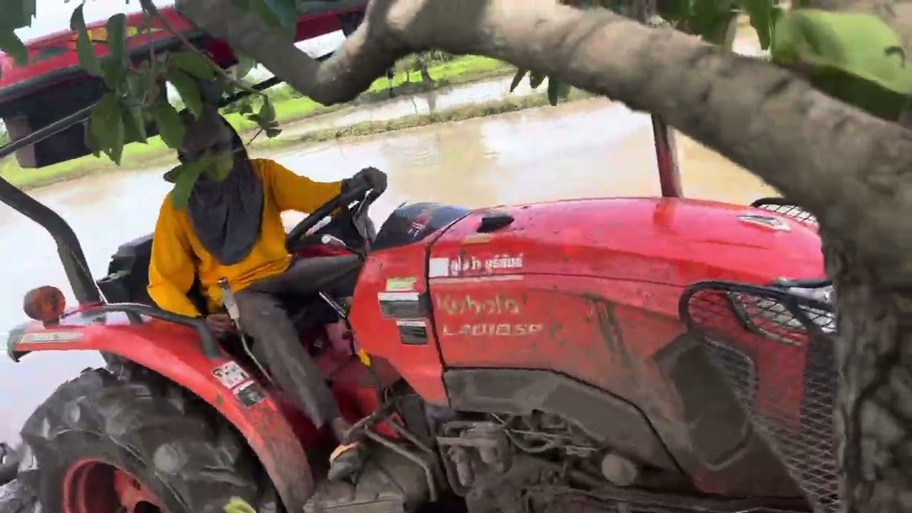 สายลุย ต้องได้ทุกงาน ลุยนาน้ำ🚜 #m6240suh  #l4018sp