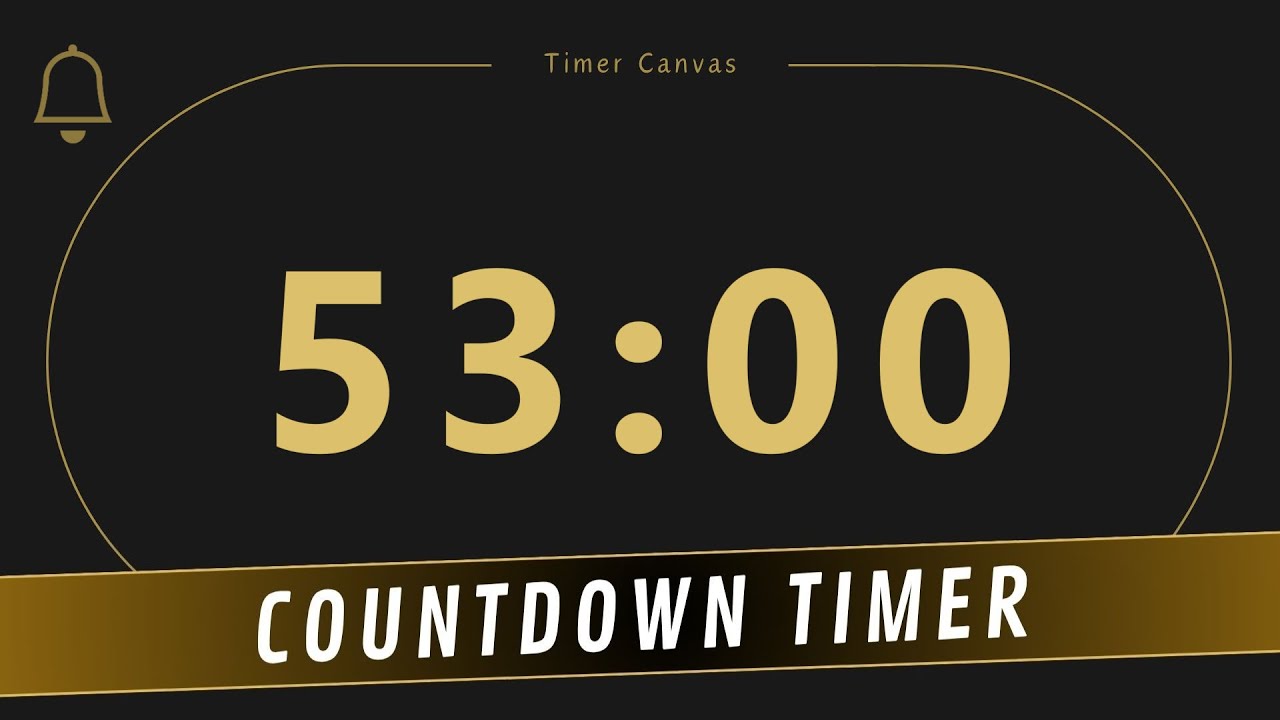 53 Minute Countdown Timer ⏱️ | Ultimate Deep Work Timer