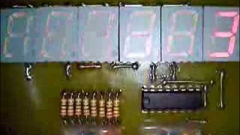 ATMega48V Seven Segment Stopwatch