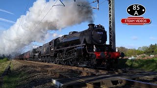 LMS Black 5s 44871 & 45407 pound the 1 in 37 Lickey Incline | 