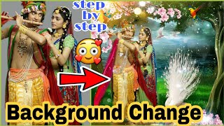 How to Change Photo Background ?| #Radhakrishna Photo editing screenshot 5