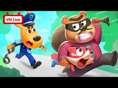 🔴 TRỰC TIẾP Hoạt hình cảnh sát trưởng Labrador | Tuyển tập hoạt hình labrador | BabyBus Livestream