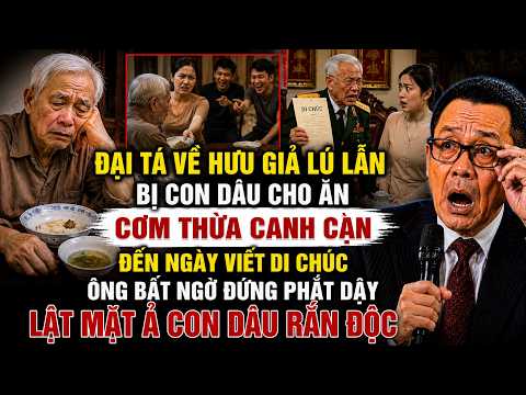 Tâm Sự Cùng Sâm: TƯỞNG BỐ CHỒNG ĐÃ HẾT THỜI, CON DÂU RẮN ĐỘC NHẬN KẾT ĐẮNG TỪ VỊ ĐẠI TÁ VỀ HƯU