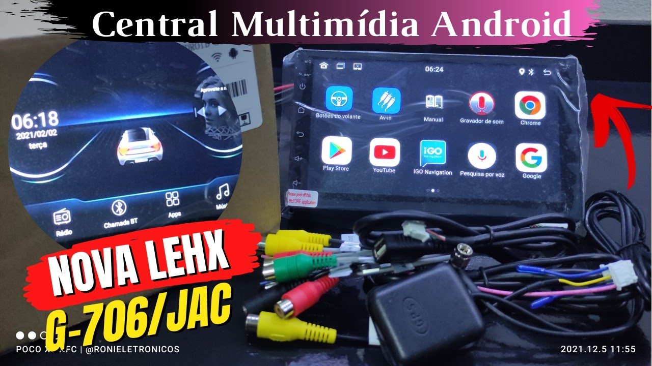 2021 VERSION LEHX G-706 MULTIMEDIA CENTER/JAC/ANDROID 10 1GB RAM